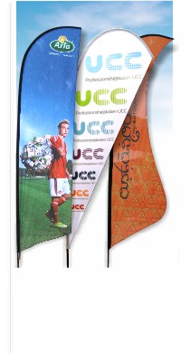 Beachflag - Se eksempler på beachflag ved at klikke på billedet. Beachflag, banner, print. Et beachflag vækker opsigt!